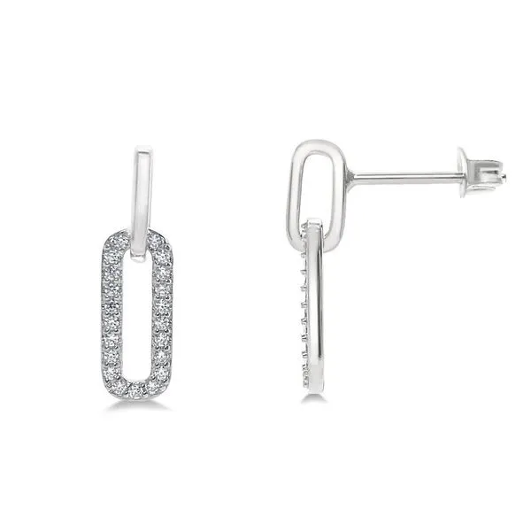 SS Earrings with Stones Van Horn Jewelers Owego, NY