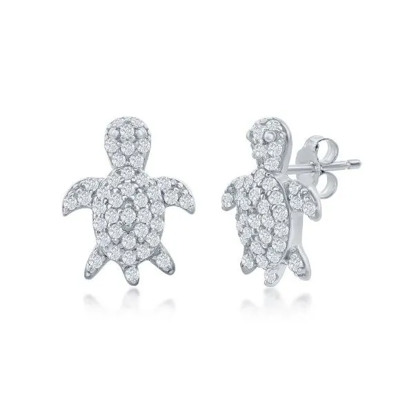 SS Earrings with Stones Van Horn Jewelers Owego, NY