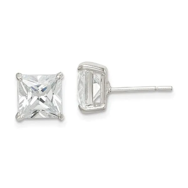 SS Earrings with Stones Van Horn Jewelers Owego, NY