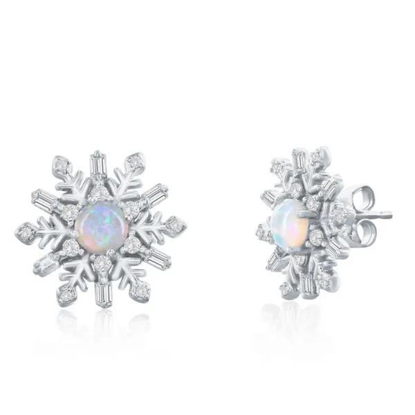 SS Earrings with Stones Van Horn Jewelers Owego, NY
