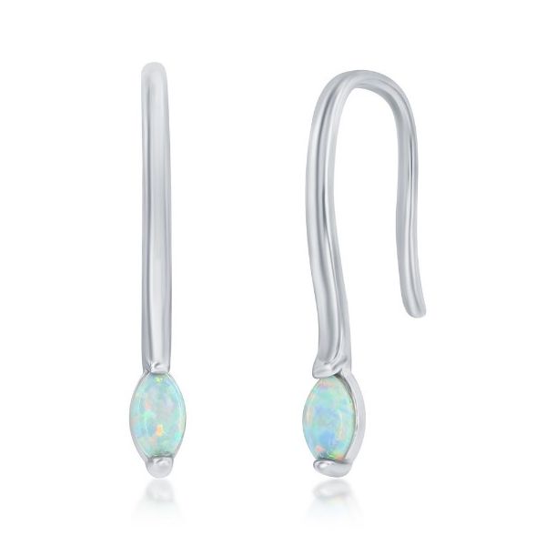 SS Earrings with Stones Van Horn Jewelers Owego, NY