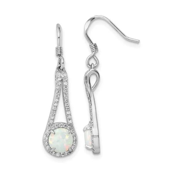 SS Earrings with Stones Van Horn Jewelers Owego, NY