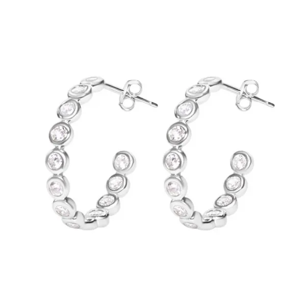 SS Earrings with Stones Van Horn Jewelers Owego, NY