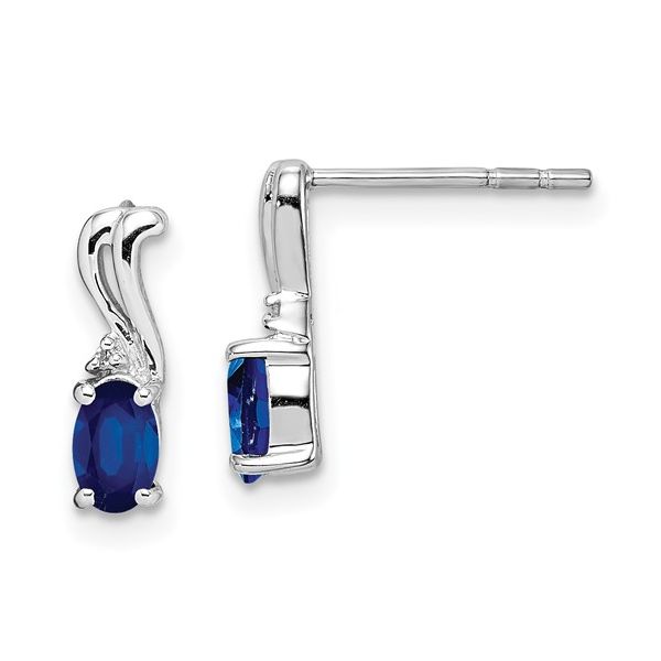 SS Earrings with Stones Van Horn Jewelers Owego, NY