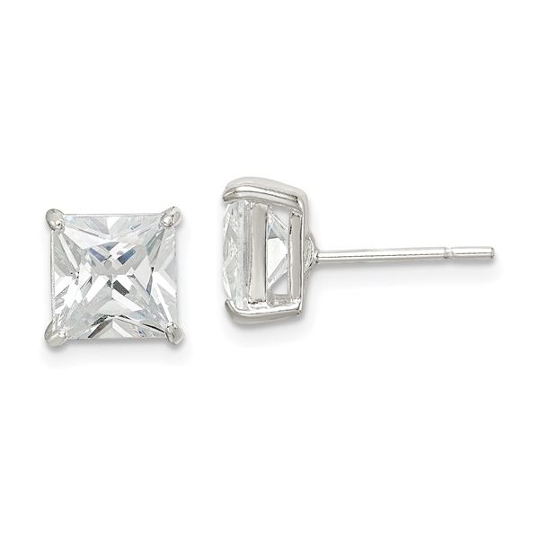 SS Earrings with Stones Van Horn Jewelers Owego, NY