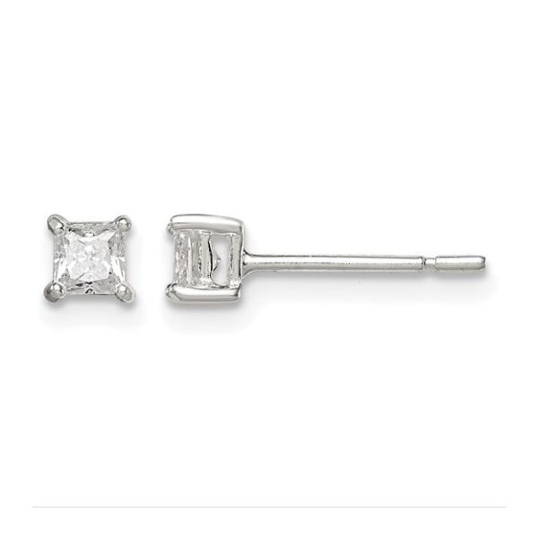 SS Earrings with Stones Van Horn Jewelers Owego, NY