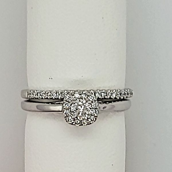 ENGAGEMENT RING | DIAMOND | DIAMOND WEDDING BAND | 14 KARAT WHITE GOLD Van Scoy Jewelers Wyomissing, PA