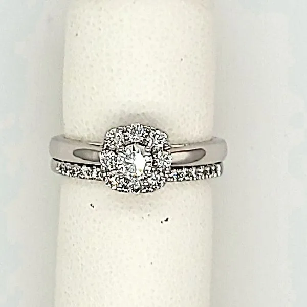 !4 Karat White Gold Diamond Engagment Ring and Matching Wedding Band Van Scoy Jewelers Wyomissing, PA