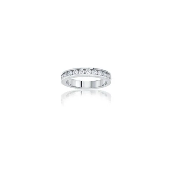 Stunning 14K White Gold Round Diamond Channel Set Band, 3/4 CTW/ VanScoy Jewelers of Wyomissing similar item image
