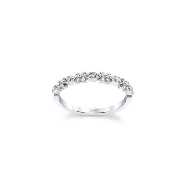 Coast Diamond Band in 14K Yellow Gold | Milgrain Detail, 0.18 CTW Round Diamonds/ VanScoy Jewelers of Wyomissing similar item image