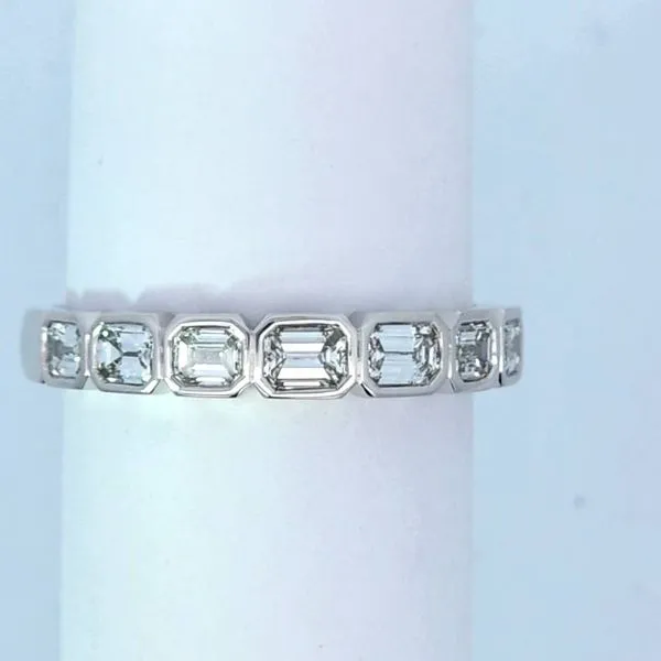 SYLVIE 14K White Gold Emerald Shaped Diamond Band | 0.80 Carat Total Diamond Weight/ VanScoy Jewelers of Wyomissing Van Scoy Jewelers Wyomissing, PA