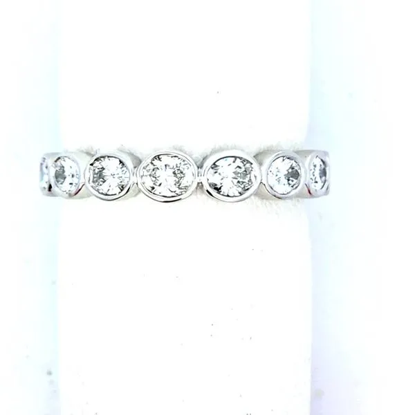 SYLVIE 14K White Gold Eight Diamond Band, 0.80 Carat Tota...