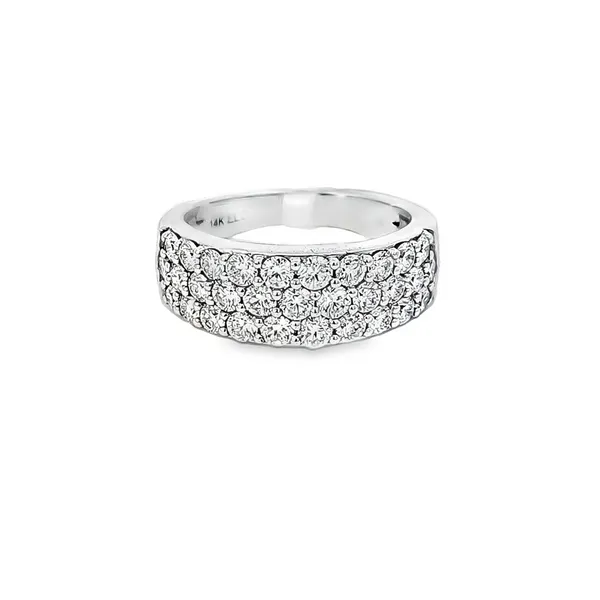 14K White Gold Diamond Pave Band | 31 Diamonds | 1.50 Carat Total Weight | SI1 Clarity, H Color/ VanScoy Jewelers of Wyomissing Van Scoy Jewelers Wyomissing, PA