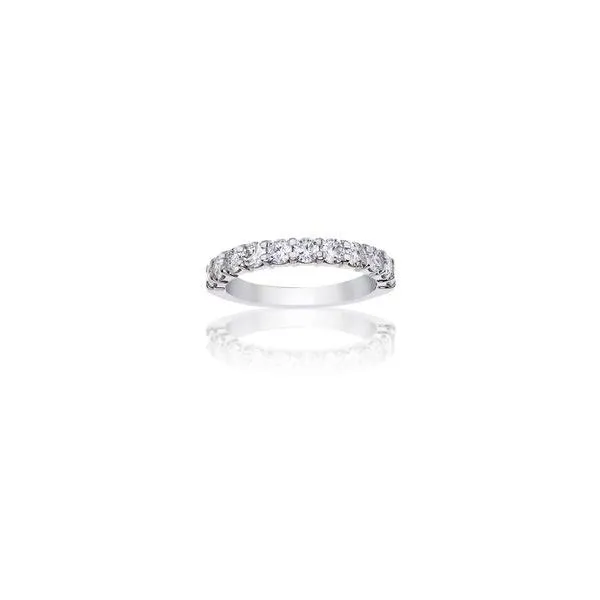 DIAMOND BAND | DIAMOND ANNIVERSARY BAND | 14 KARAT WHITE GOLD | SHARED PRONG | 1/2 CARAT TOTAL WEIGHT Van Scoy Jewelers Wyomissing, PA