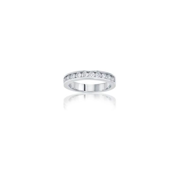 DIAMOND ANNIVERSARY BAND | 14 KARAT WHITE GOLD | DIAMOND CHANNEL BAND | 1/4 CARAT TOTAL WEIGHT Van Scoy Jewelers Wyomissing, PA