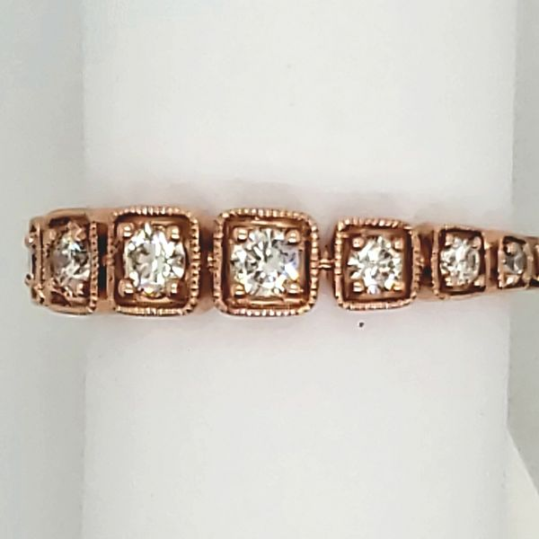 DIAMOND RING | DIAMOND ANNIVERSARY BAND | 14 KARAT ROSE GOLD | 3/8 CARAT TOTAL DIAMOND WEIGHT Van Scoy Jewelers Wyomissing, PA