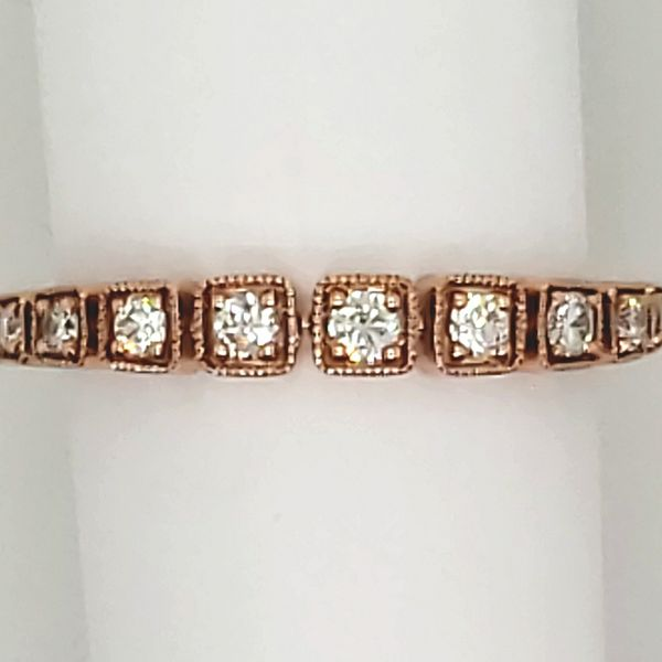 DIAMOND RING | DIAMOND ANNIVERSARY BAND | 14 KARAT ROSE GOLD | 1/5 CARAT TOTAL DIAMOND WEIGHT Van Scoy Jewelers Wyomissing, PA