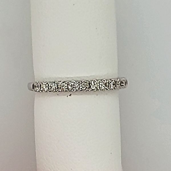 DIAMOND BAND | ANNIVERSARY RING | 14 KARAT WHITE GOLD | 1/2 CARAT DIAMOND RING Van Scoy Jewelers Wyomissing, PA