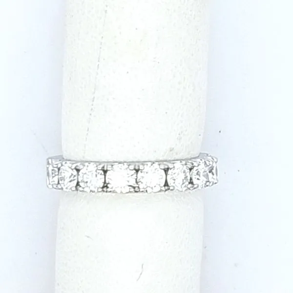 Timeless Brilliance: 14 Karat White Gold Prong Set Single...
