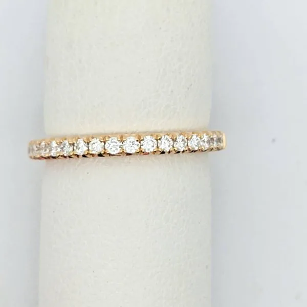 Radiant Elegance: Ladys Yellow 14 Karat Anniversary Ring...