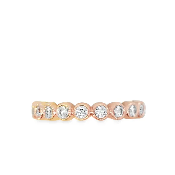 14K Rose Gold Diamond Band with 9 Diamonds, 0.30 ct Total Weight/ VanScoy Jewelers of Wyomissing Van Scoy Jewelers Wyomissing, PA