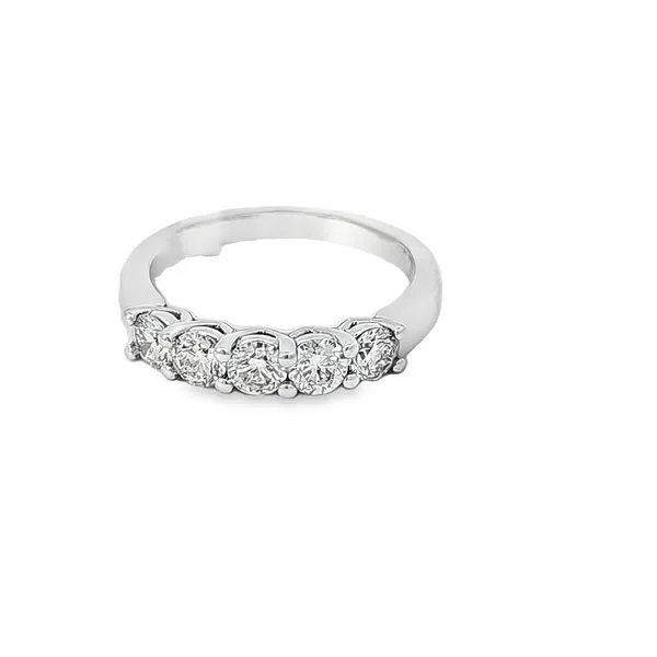14 Karat White Gold 5 Diamond 1.00 Carat Ring | SI1 Clarity, H-I Color/ VanScoy Jewelers of Wyomissing Van Scoy Jewelers Wyomissing, PA