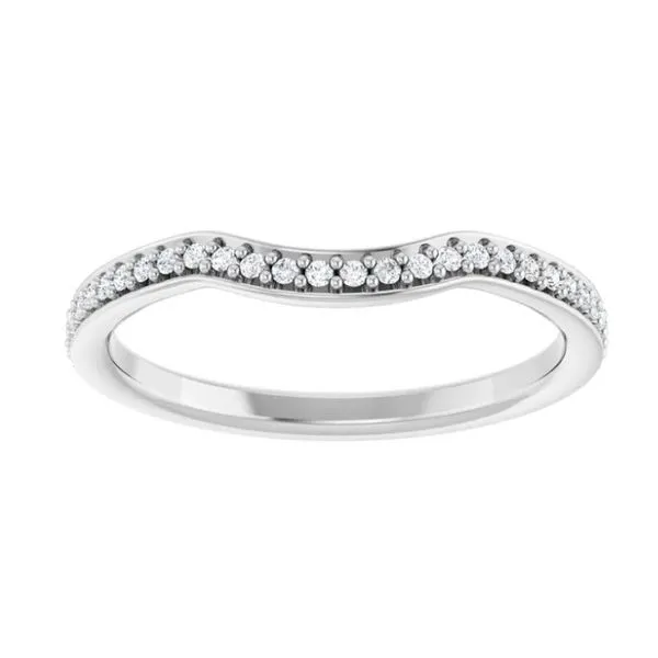 Platinum 0.14 CTW Natural Diamond Contour Band - Elegant & Timeless Jewelry/ VanScoy Jewelers of Wyomissing Van Scoy Jewelers Wyomissing, PA