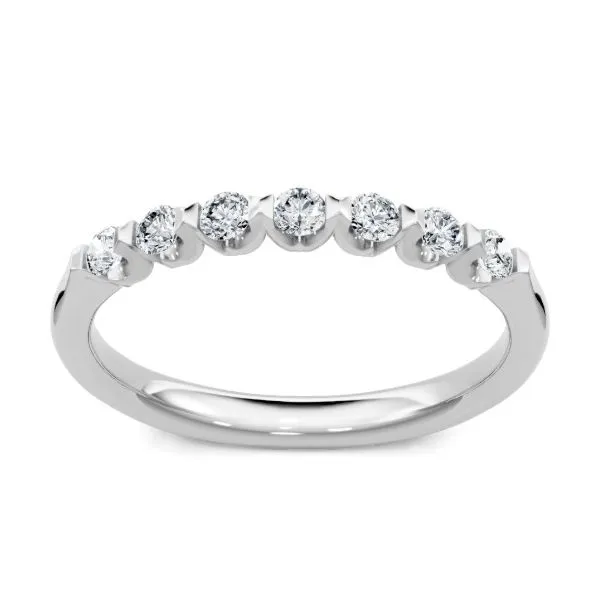 14 Karat White Gold Seven Diamond Imagine Set Band - 1/4 Carat Total Weight Van Scoy Jewelers Wyomissing, PA