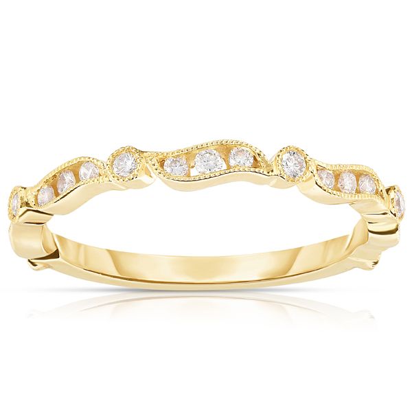 14 Karat Yellow Gold Diamond Band | 21 Round Diamonds, 0.23 Carat Total, SI1 Clarity, H-I Color/ VanScoy Jewelers of Wyomissing Van Scoy Jewelers Wyomissing, PA