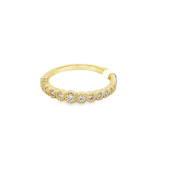 14K Yellow Gold Diamond Band | 13 Round Diamonds, 0.14 Ca...