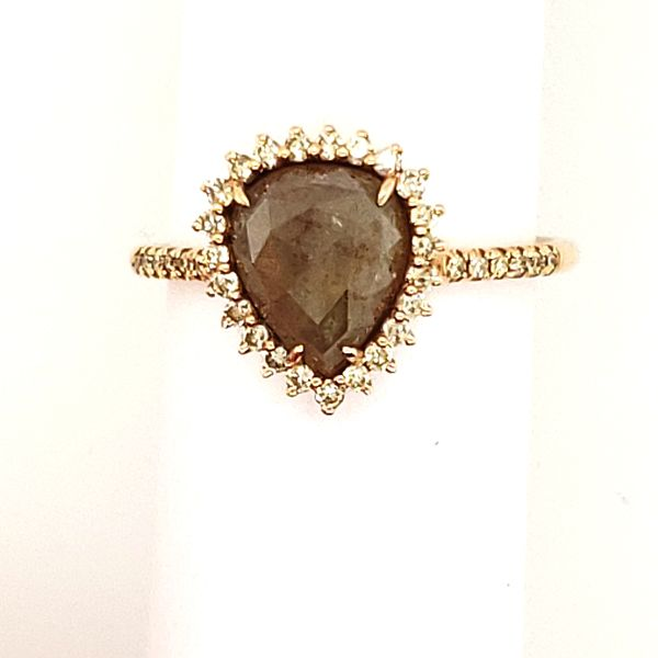 DIAMOND RING | ROUGH CUT DIAMOND | 14 KARAT ROSE GOLD Van Scoy Jewelers Wyomissing, PA