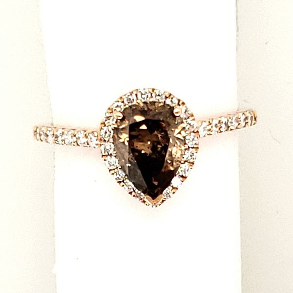 DIAMOND RING | COGNAC DIAMOND | 14 KARAT ROSE GOLD Van Scoy Jewelers Wyomissing, PA