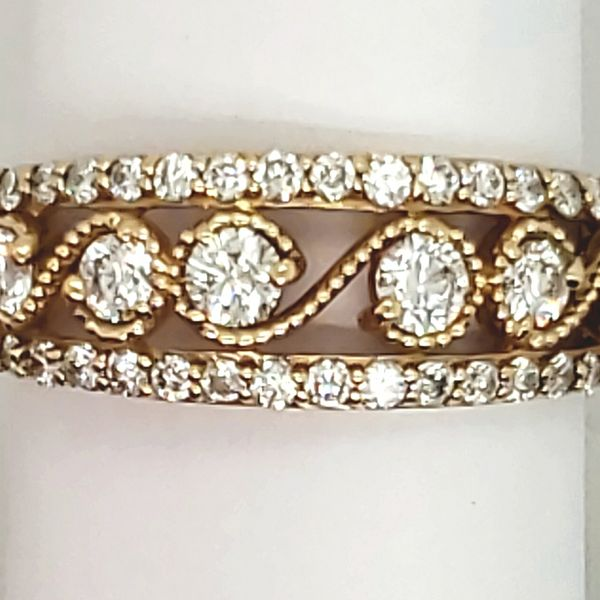 DIAMOND RING | DIAMOND ANNIVERSARY BAND | 14 KARAT YELLOW GOLD | 3/4 CARAT TOTAL DIAMOND WEIGHT Van Scoy Jewelers Wyomissing, PA