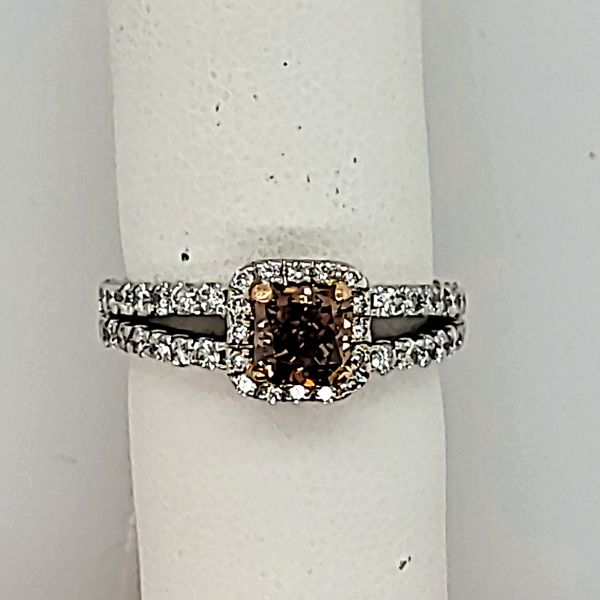 DIAMOND RING | 14 KARAT ROSE GOLD | HALO SETTING Van Scoy Jewelers Wyomissing, PA