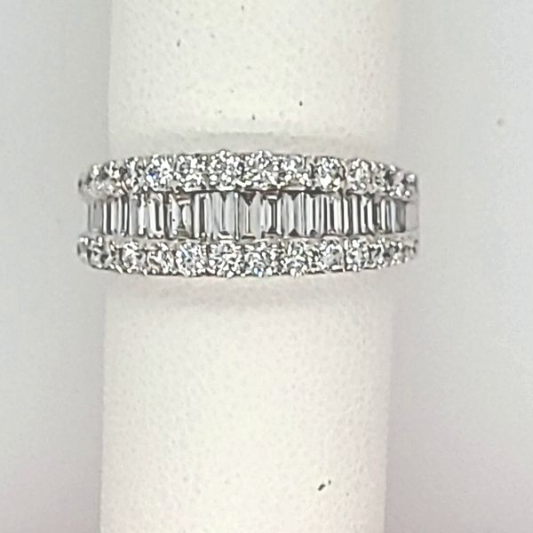 Wide Diamond Fashion Ring, 14 Karat White Gold Van Scoy Jewelers Wyomissing, PA