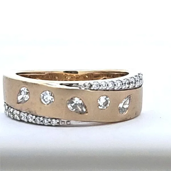 14 Karat Two Tone Diamond Ring with Mixed Shaped Diamonds 0.55 Carat Total Weight/ VanScoy Jewelers of Wyomissing Van Scoy Jewelers Wyomissing, PA