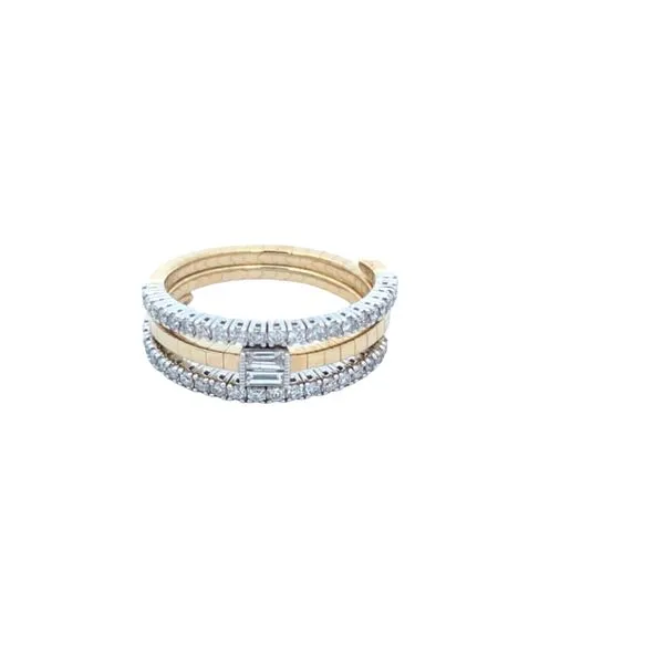 14K Two-Tone Gold Flexible Diamond Ring – 3/8 CTW | Size 6 Van Scoy Jewelers Wyomissing, PA