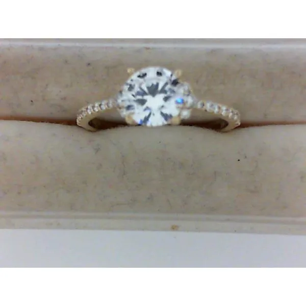 A Stunning 14K Yellow Gold Ring with 22 Sparkling Round G...