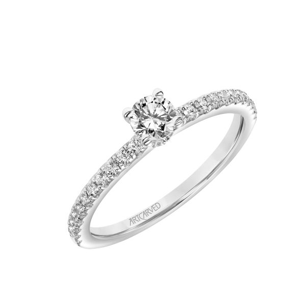 DIAMOND RING | ENGAGEMENT RING | 14 KARAT WHITE GOLD Van Scoy Jewelers Wyomissing, PA