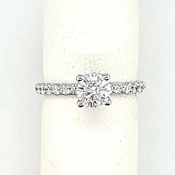 14K White Gold Diamond Setting - 0.5 Carat Total Weight/ ...