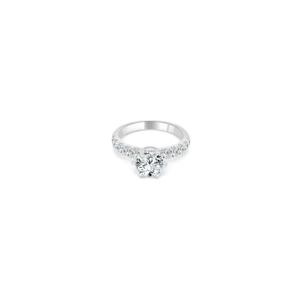 Imagine Bridal 14K White Gold Six Prong Swan Diamond Enga...