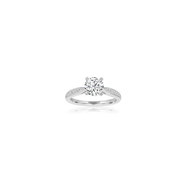 Imagine Bridal 14K White Gold Cathedral Diamond Engagemen...