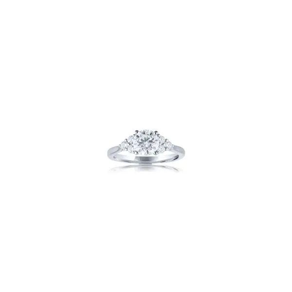 Sparkling Elegance: 14K White Gold 3 Stone Diamond Semi-Mount Van Scoy Jewelers Wyomissing, PA