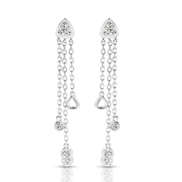 Lady's Diamond Dangle Earrings Van Scoy Jewelers Wyomissing, PA