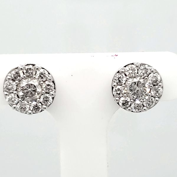 Lady's Diamond Cluster Earrings Van Scoy Jewelers Wyomissing, PA