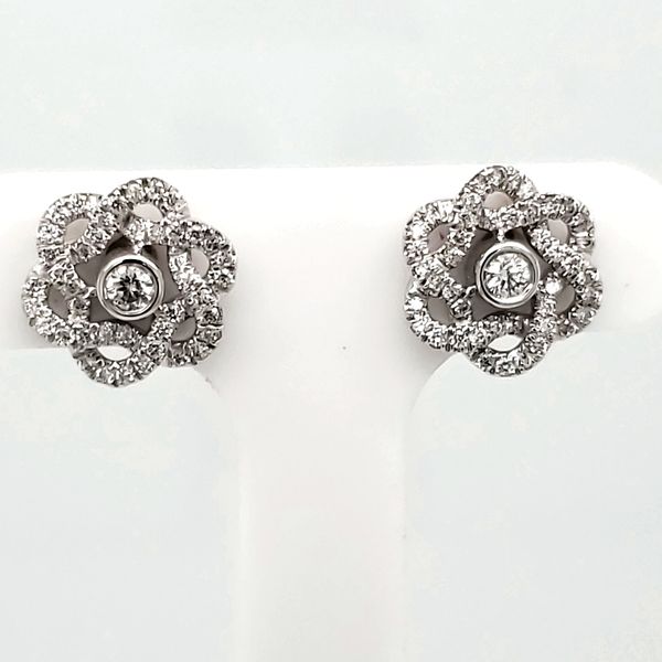 Lady's Cluster Diamond Earrings Van Scoy Jewelers Wyomissing, PA