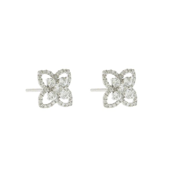 Lady's Diamond Cluster Earrings Image 2 Van Scoy Jewelers Wyomissing, PA