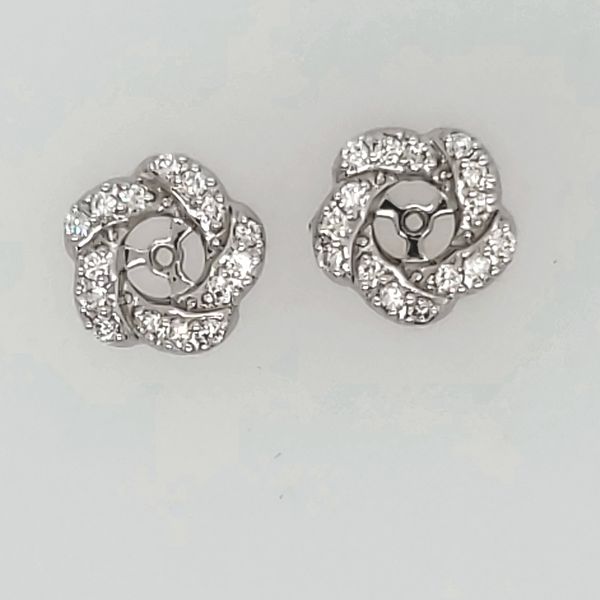 DIAMOND EARRING JACKETS | 14 KARAT WHITE GOLD | 1.3 CARAT TOTAL WEIGHT Van Scoy Jewelers Wyomissing, PA
