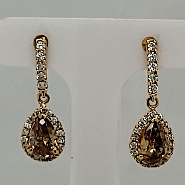 DIAMOND EARRINGS | 14 KARAT | ROSE GOLD | HALO Van Scoy Jewelers Wyomissing, PA