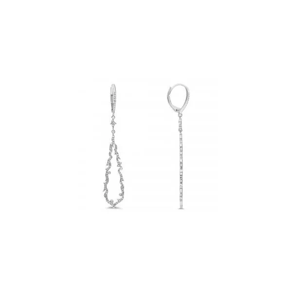 14K White Gold Dangle Earrings with 152 Round Diamonds - 0.34 Total Weight/ VanScoy Jewelers of Wyomissing Van Scoy Jewelers Wyomissing, PA